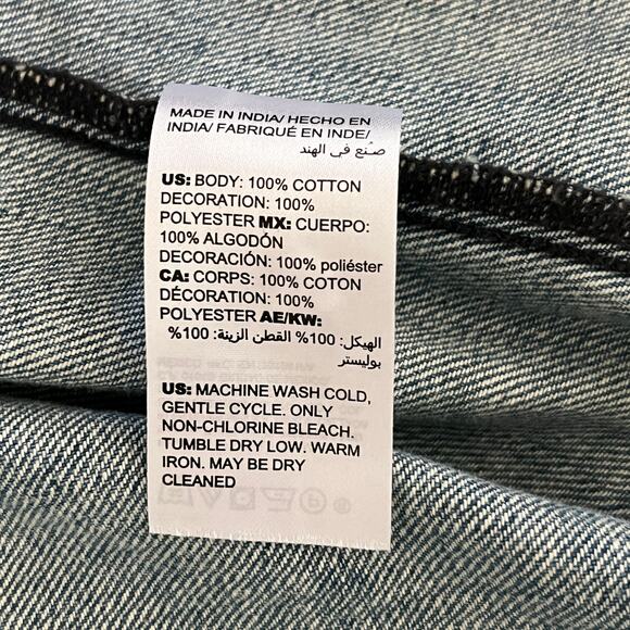 Chico’s Embroidered Boho Denim Jacket - Picture 8 of 9